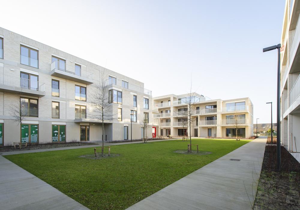 appartementen sandweghe groen binnenplein