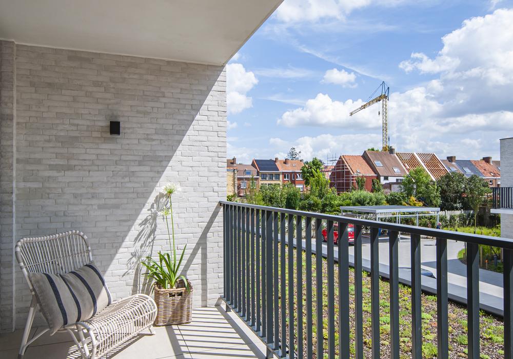 groene tuinen terras appartement residentie tina sint-andries