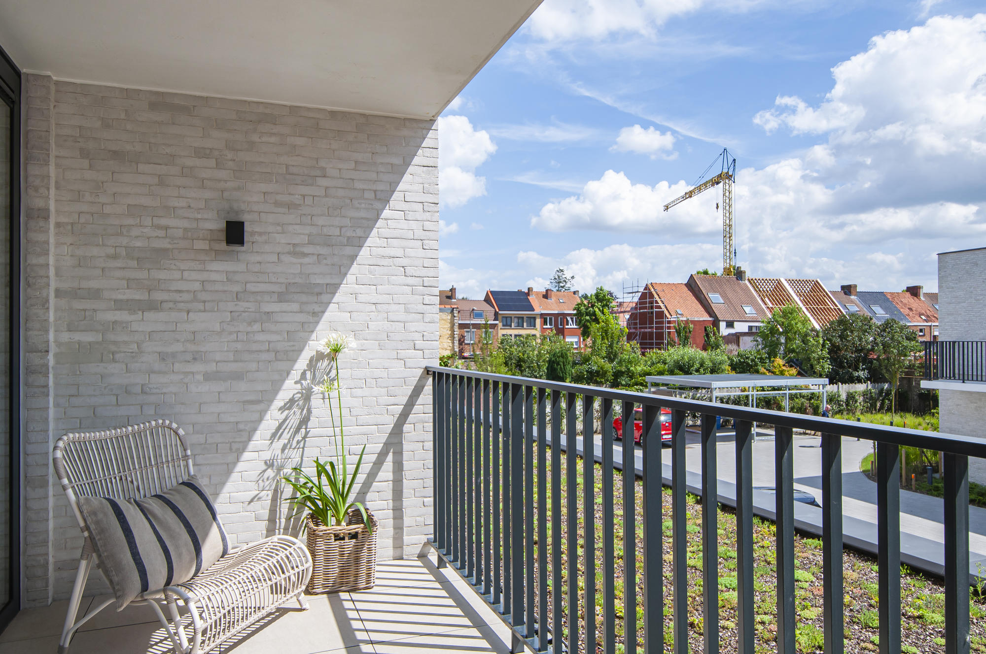 groene tuinen terras appartement residentie tina sint-andries